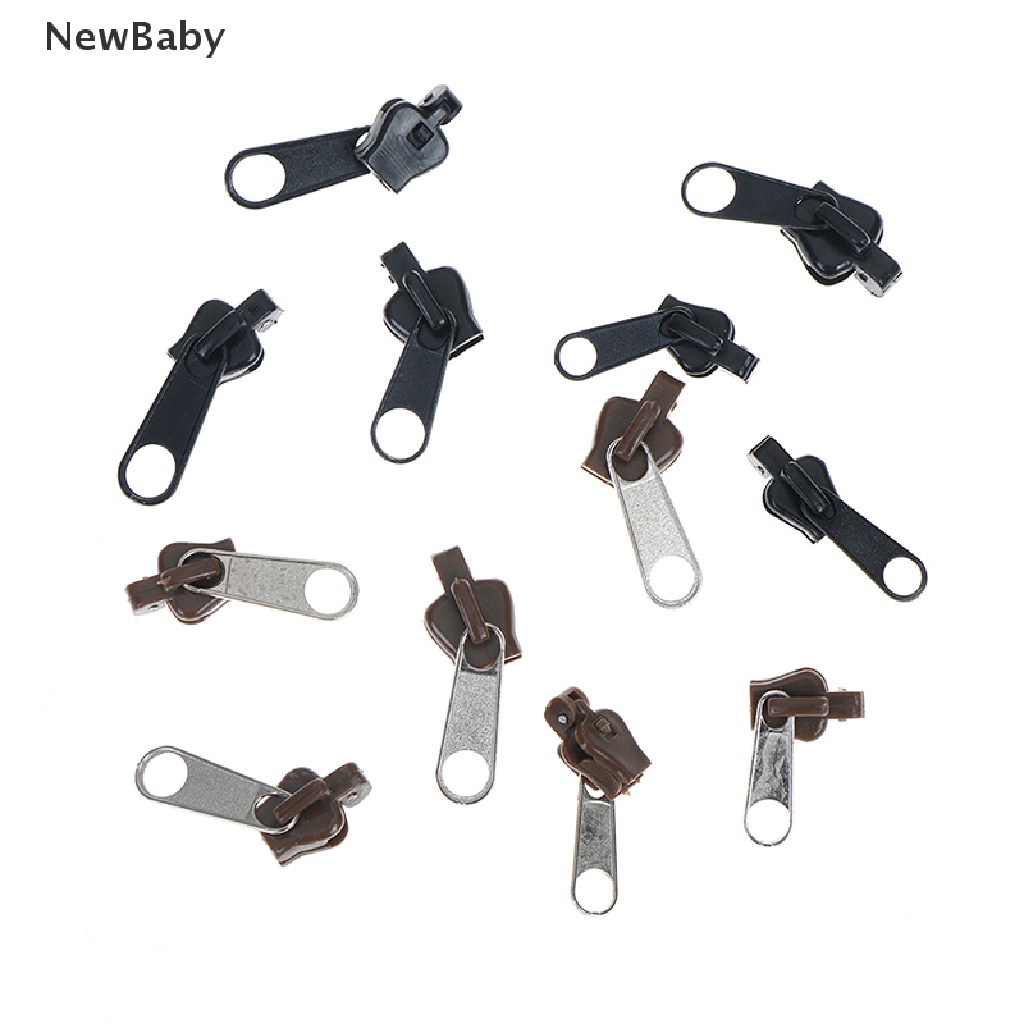 Newbaby 6Pcs Kepala Resleting Pengganti universal Untuk Reparasi Instan