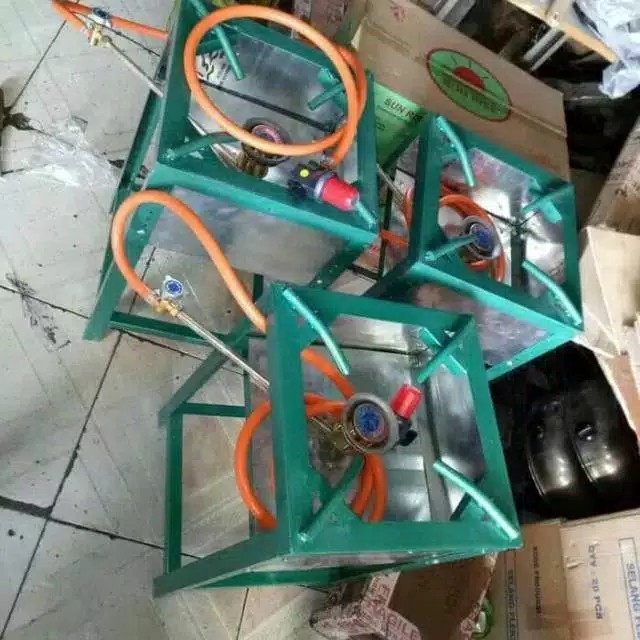 Paket Hemat,kompor Gas Mawar /smawar 203 Siap Pakai,nasi Goreng