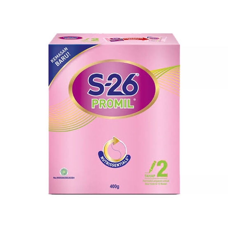 S-26 Promil Tahap 2 Susu Formula Lanjutan Usia 6-12 Bulan 400gr