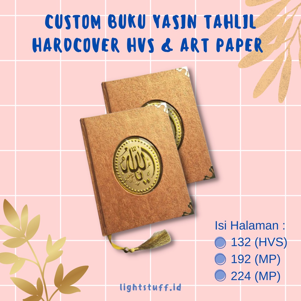 (CETAK) Custom Buku Yasin Tahlil Hardcover Murah