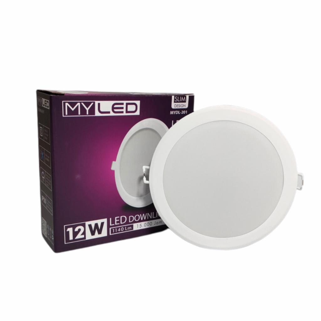 MYLED Lampu LED Downlight 12 Watt - Cahaya Putih