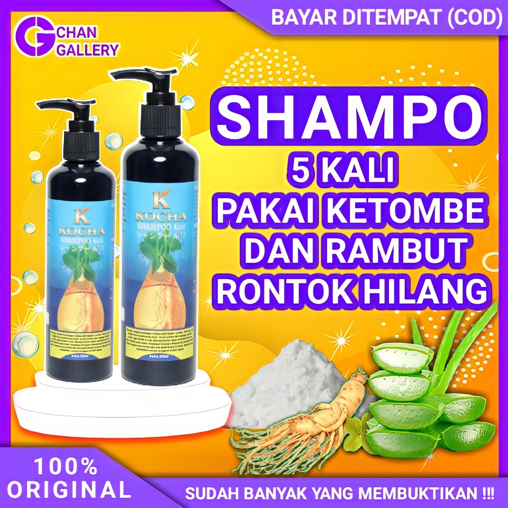 Jual Kocha Shampoo Anti Ketombe Dan Rontok Paling Ampuh Penyubur Perawatan Rambut Pria Indonesia 