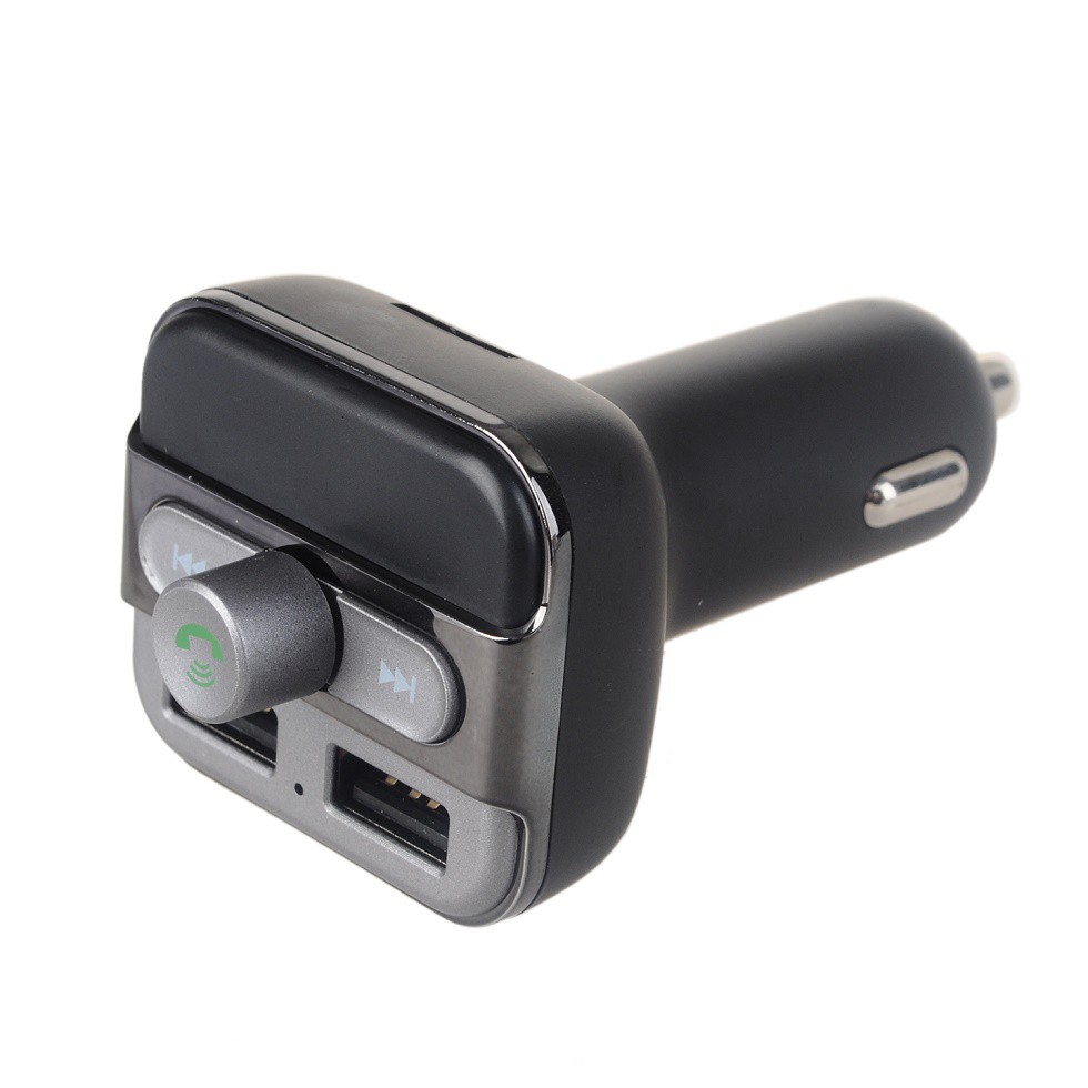 BT20 Bluetooth Car Dual USB Charger MP3 WMA Audio Transmitter Hands-free Call 5V 3.4A