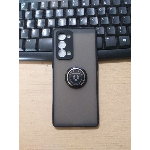 Case Reno 6 Pro Aero Sinsetion My Choice Case + Ring Stand