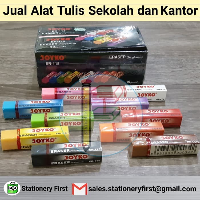 

Eraser Penghapus Joyko ER-115 &#40-10warna&#41- besar