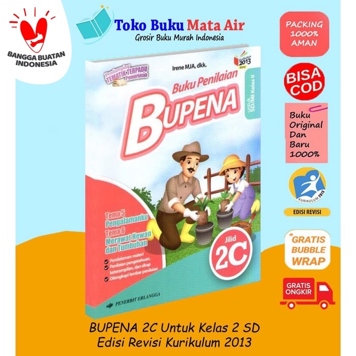 

❤BISA COD❤ BUPENA ( BUKU PENILAIAN ) JILID 2C UNTUK SD/MI KELAS II ( K13N )