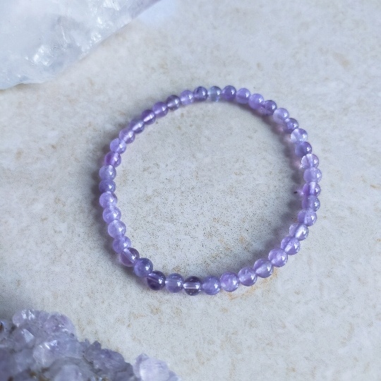 Gelang Macrame Wanita Original Crystal Moon - STRETCHY AMETHYST