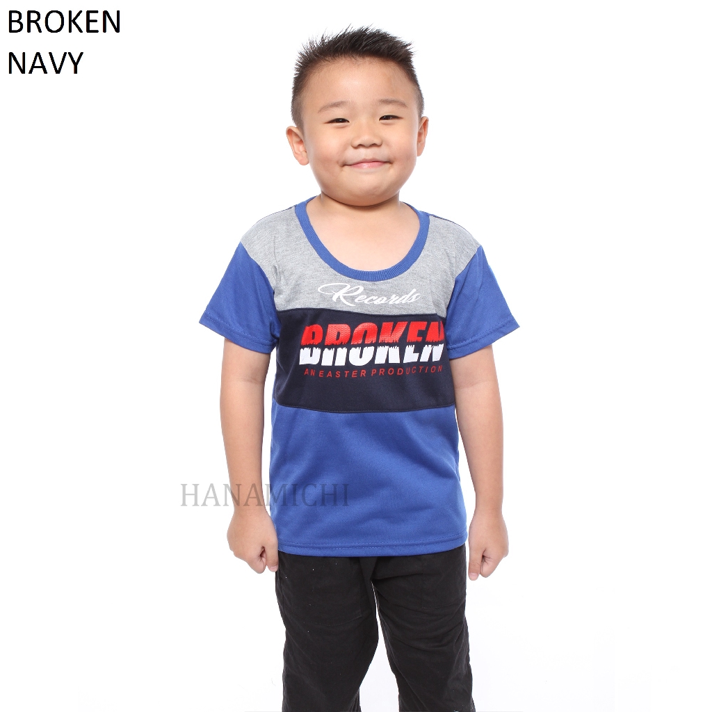 Hanamichi BROKEN Kaos Anak Lengan Pendek