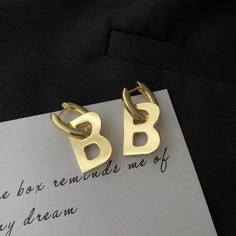 Letter B Earrings Accessories Exquisite Temperament Trendy