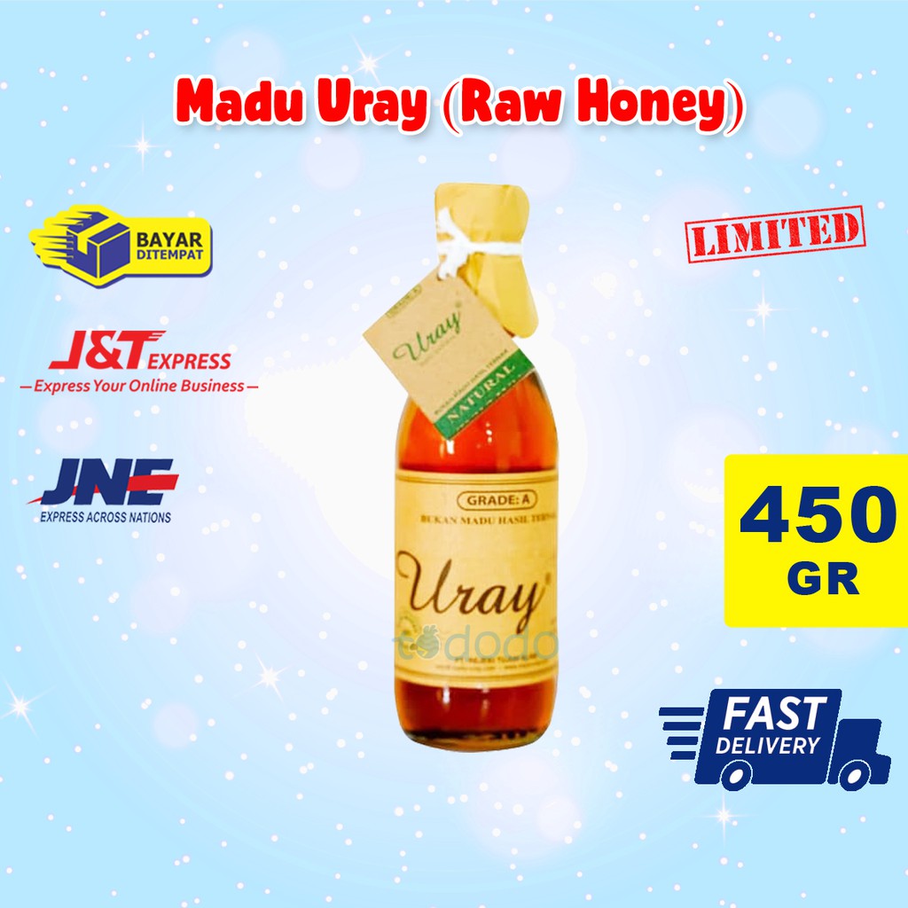 Madu  Uray Murni Sehat Raw Honey 450 gr (330 ml) Madu Hutan Asli