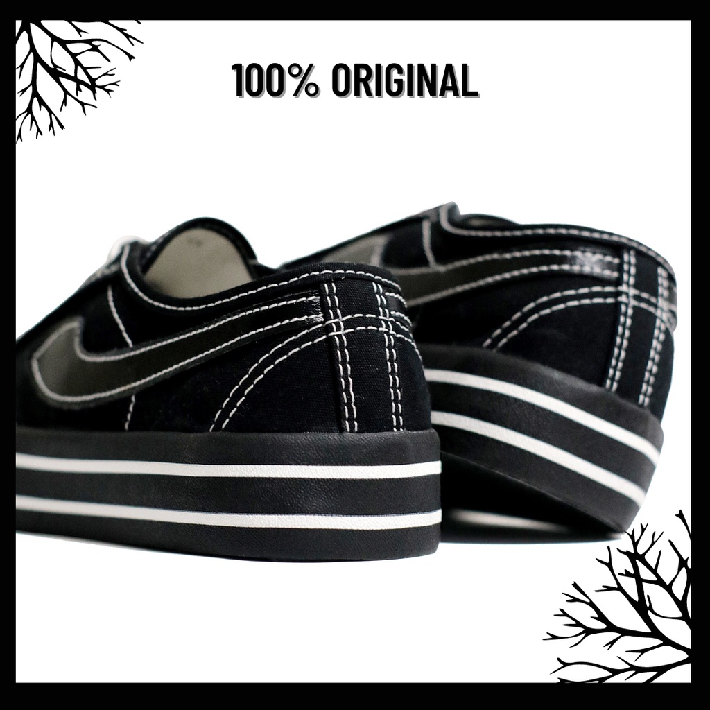 100% Original Sepatu Lokal Casual Black Oreo | Not Compass Retrograde Black Oreo Low