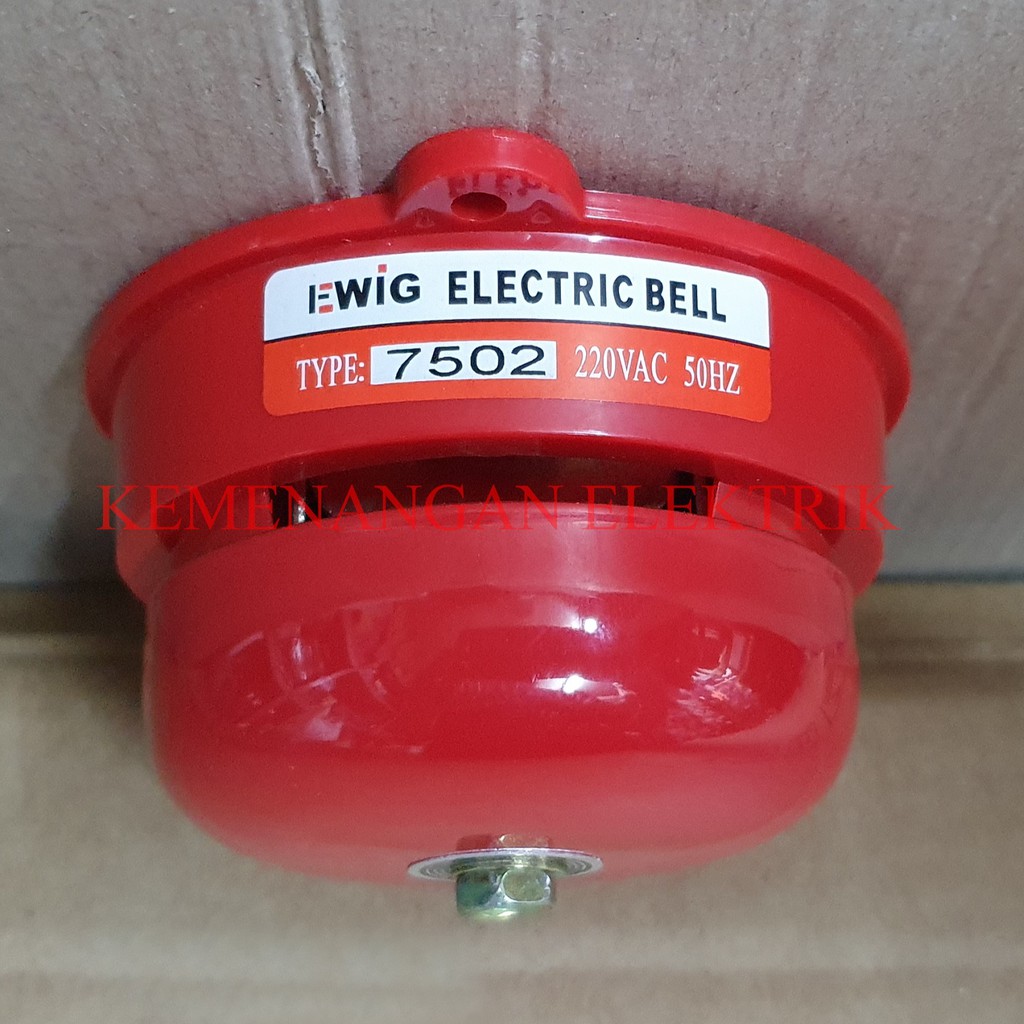 EWIG ROUND BELL / BEL KRING / ALARM 3&quot; 75MM / BEL SEKOLAH PABRIK 3 INCH 75 MM / ROUNDBELL 3INCH