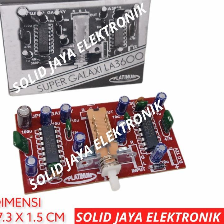 ► KIT SUPER GALAXI LA3600 2 IC GALAXY 2 IC SUPER PENAMBAH PENDORONG BASS TREABLE LOW HI PLATINUM AUD