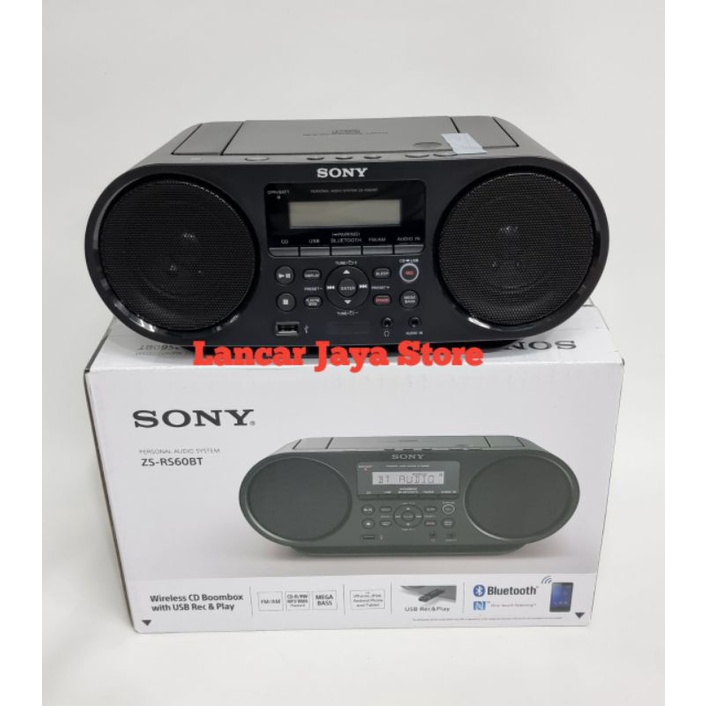 CD Boombox SONY ZS-RS60BT Bluetooth &amp; Portable Sony CD Player