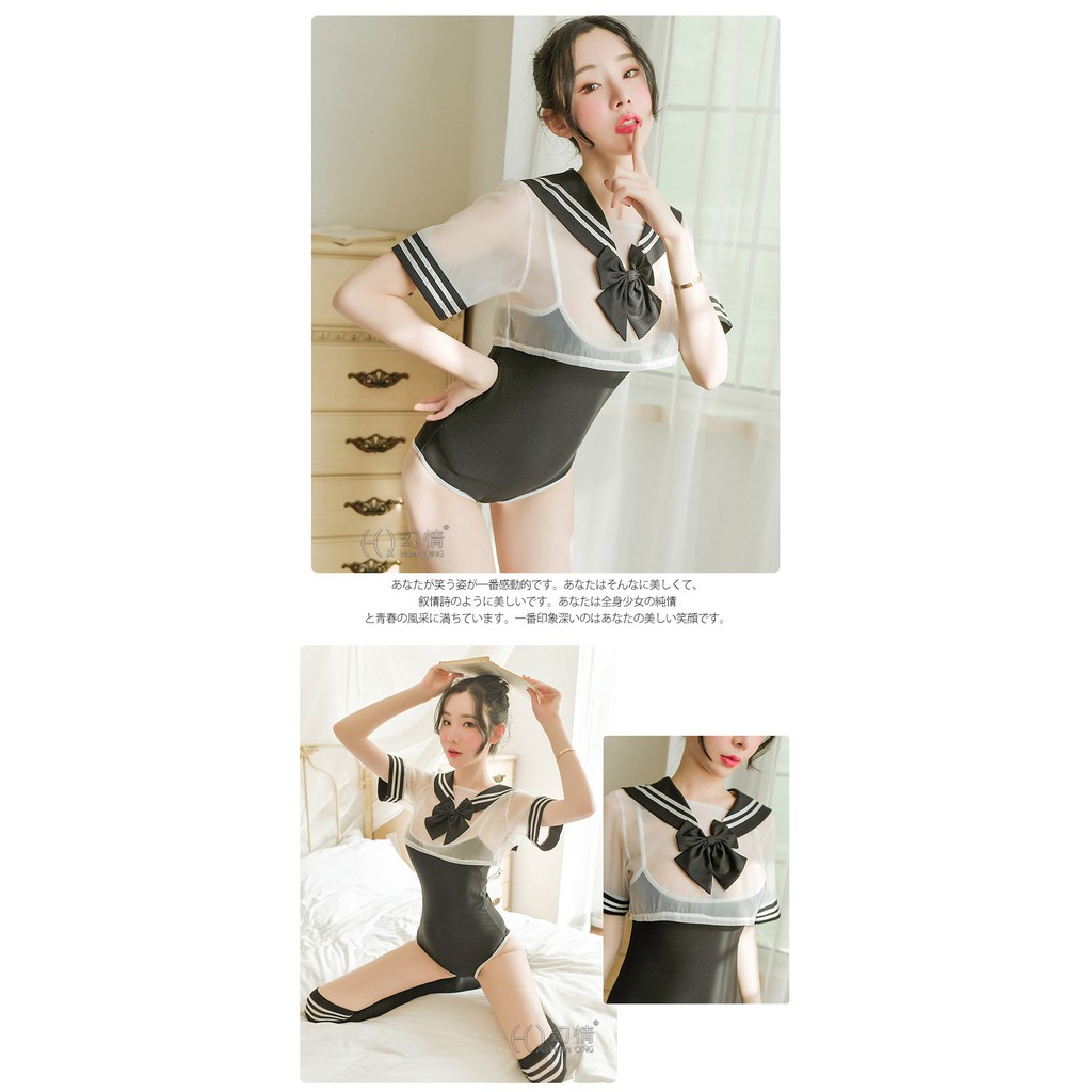 LI-109 swimsuit sailor lingerie baju tidur wanita seifuku seksi sexy cosplay