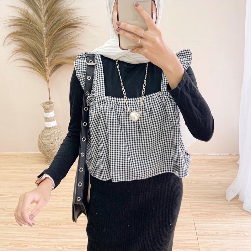 LERRA TANKTOP | Tanktop lucu | Tanktop tartan | Tanktop kekinian