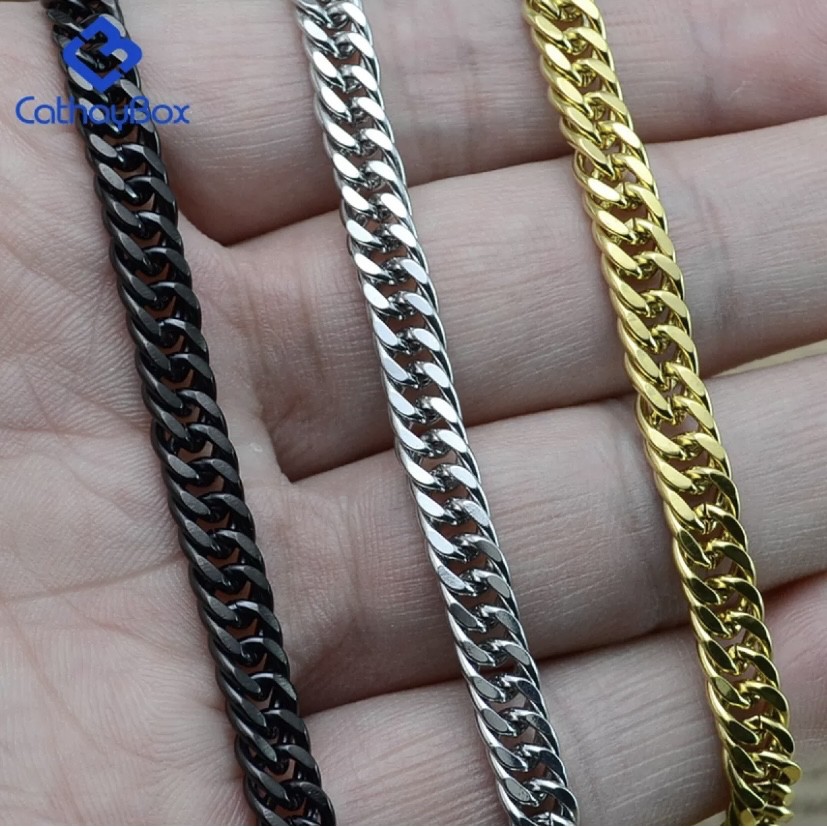 [Bayar di Tempat] Gelang Pria Rantai Titanium Asli Original Kode LM 03