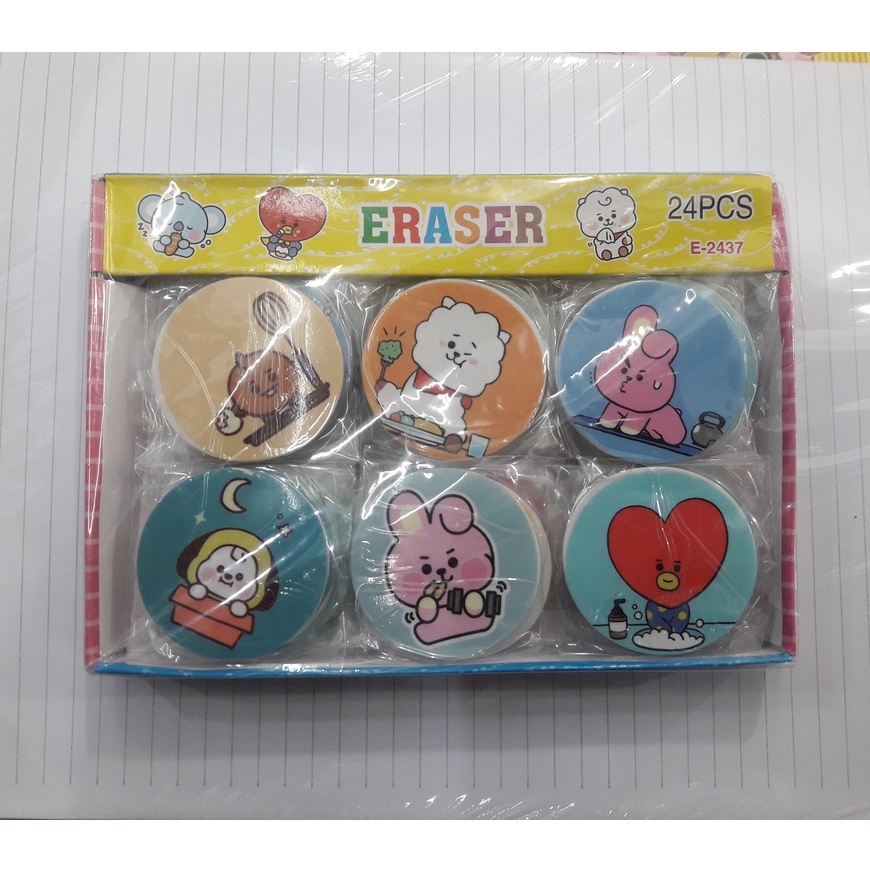 

Penghapus motif BTS / Hapusan unik motif BT21 / penghapus karakter BTS / eraser BT21 murah
