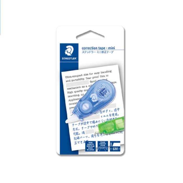 

Menakjubkan Staedtler Mini Cprrection Tape Blue Blister Card 111A6201-3Bklo Trendi