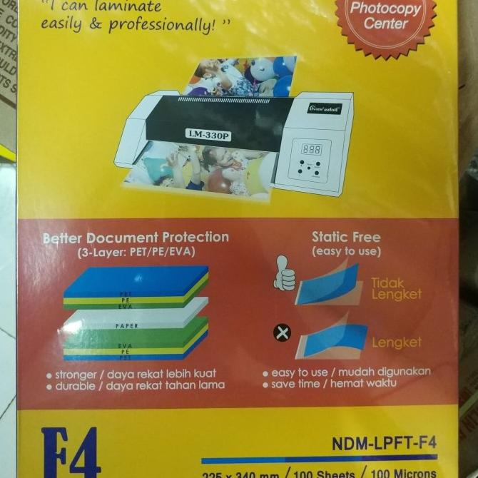 

SUPER SALE Laminating Pouch Film F4 NDM