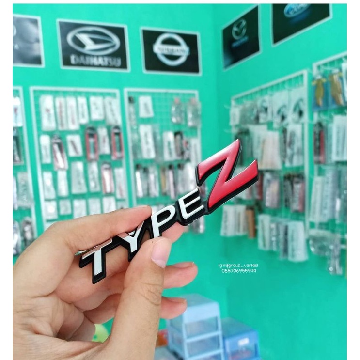 Emblem logo TYPE Z honda city ukuran original bagasi