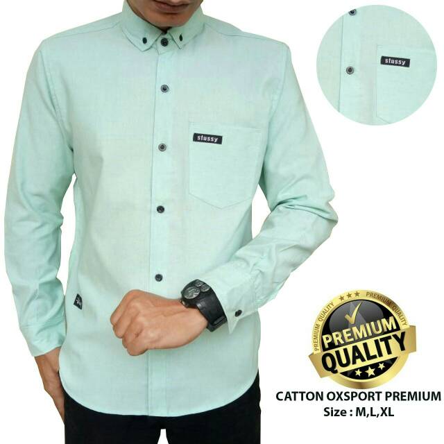 KEMEJA PRIA MENS POLOSAN LENGAN PANJANG COOLMAN PAKIAN PRIA CASUAL PAKAIAN DINAS PNS KERJA SIZE MLXL