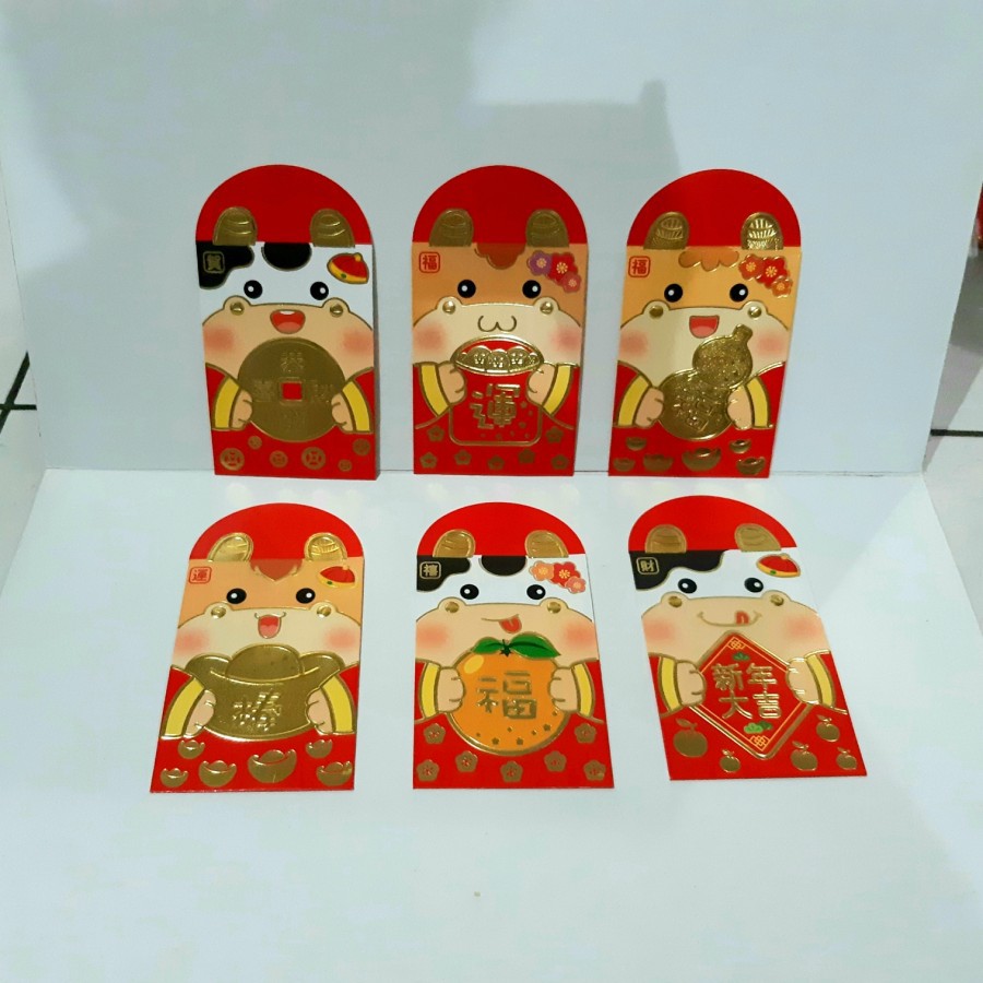 

angpao imlek 2021 shio kerbau isi 6pcs YS0339 termurah LIMITED EDITION