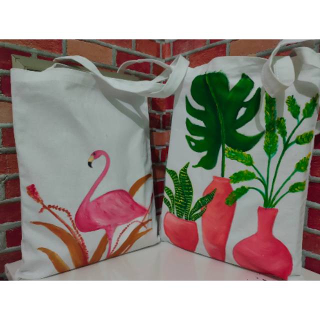 

Tote bag lukis custom