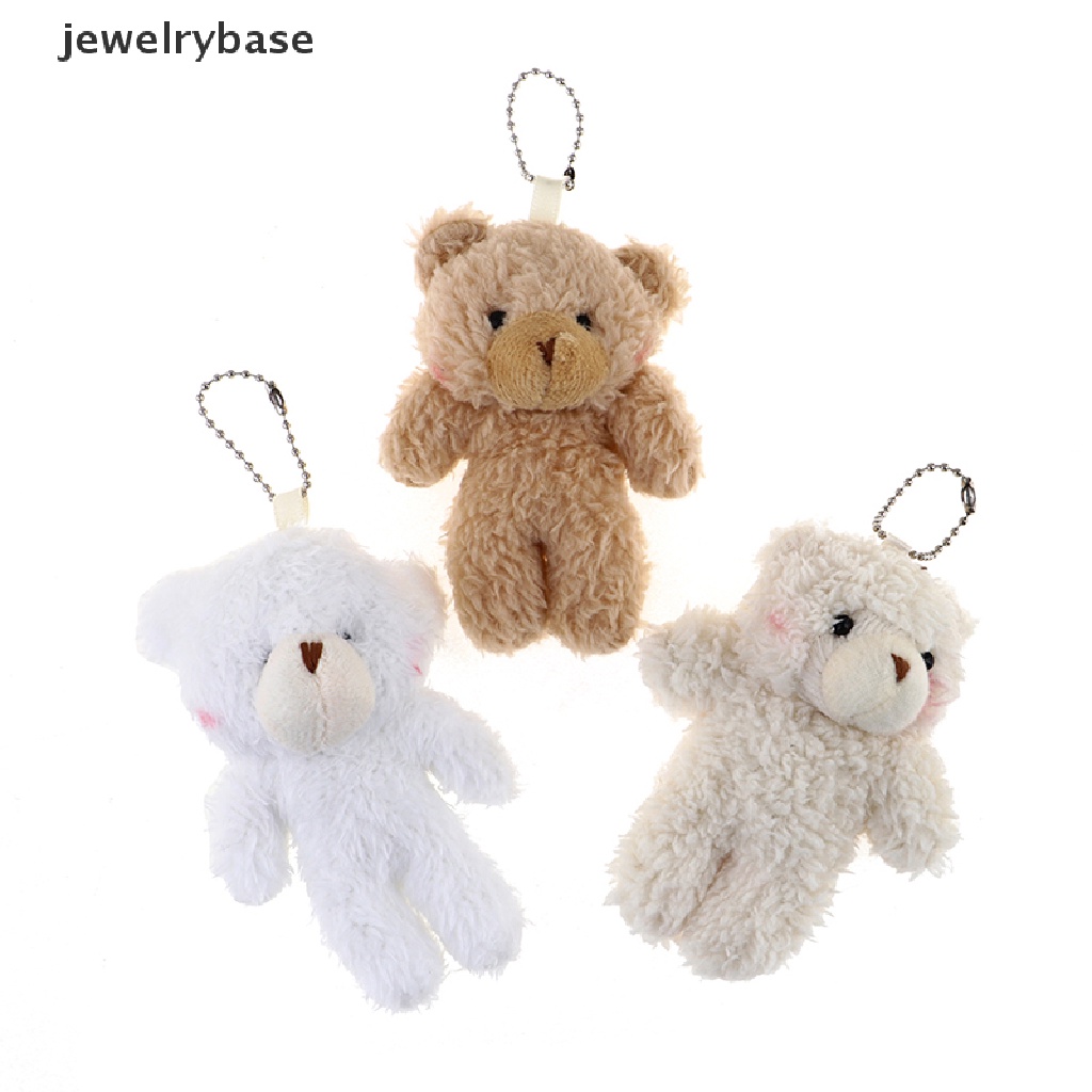 (jewelrybase) 2pcs / Set Mainan Boneka Plush Bentuk Beruang 12cm Untuk Anak Laki-Laki / Perempuan