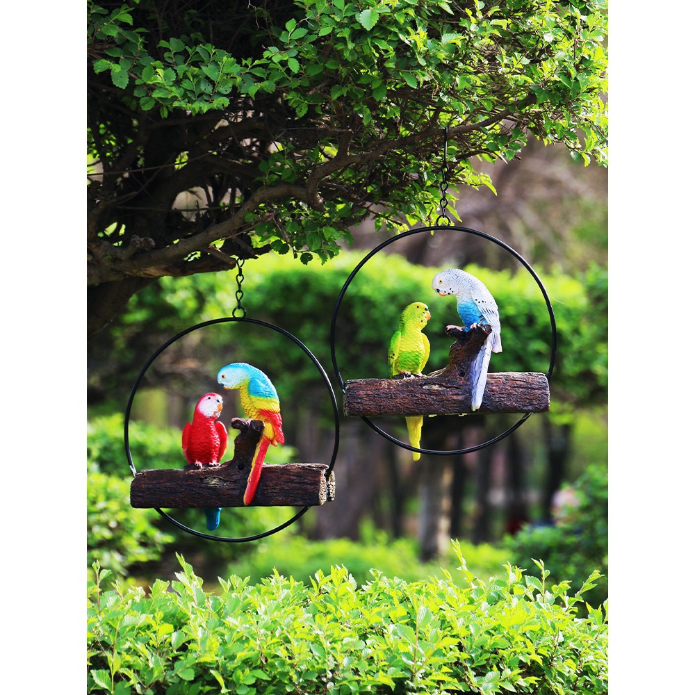 Gantungan Dekorasi Dinding Bentuk Bayangan Burung Beo Untuk