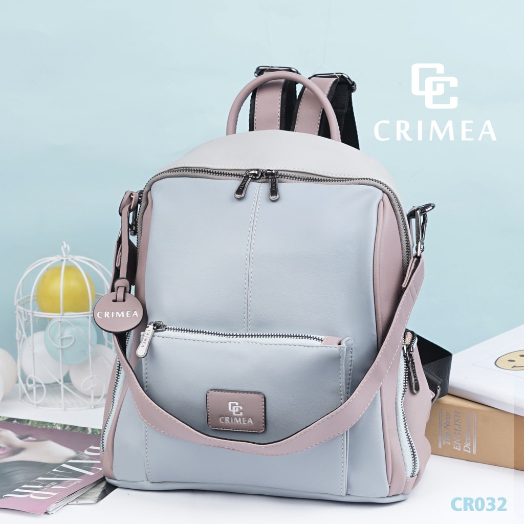 LINKSBANDUNG - CRIMEA Delania Backpack CR032 Tas Ransel Backpack Wanita Multifungsi Original