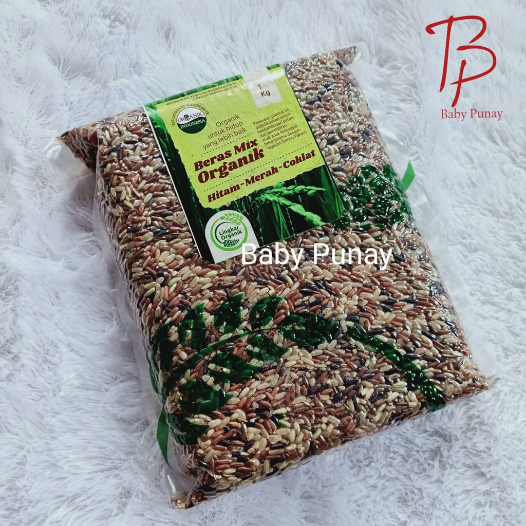 Beras Organik 1kg  Merah / Pandan Wangi / Mix  / Mentik Putih Lingkar Organik 1 Kg | Beras Organik | Beras MPASI Organik | Makanan Bayi