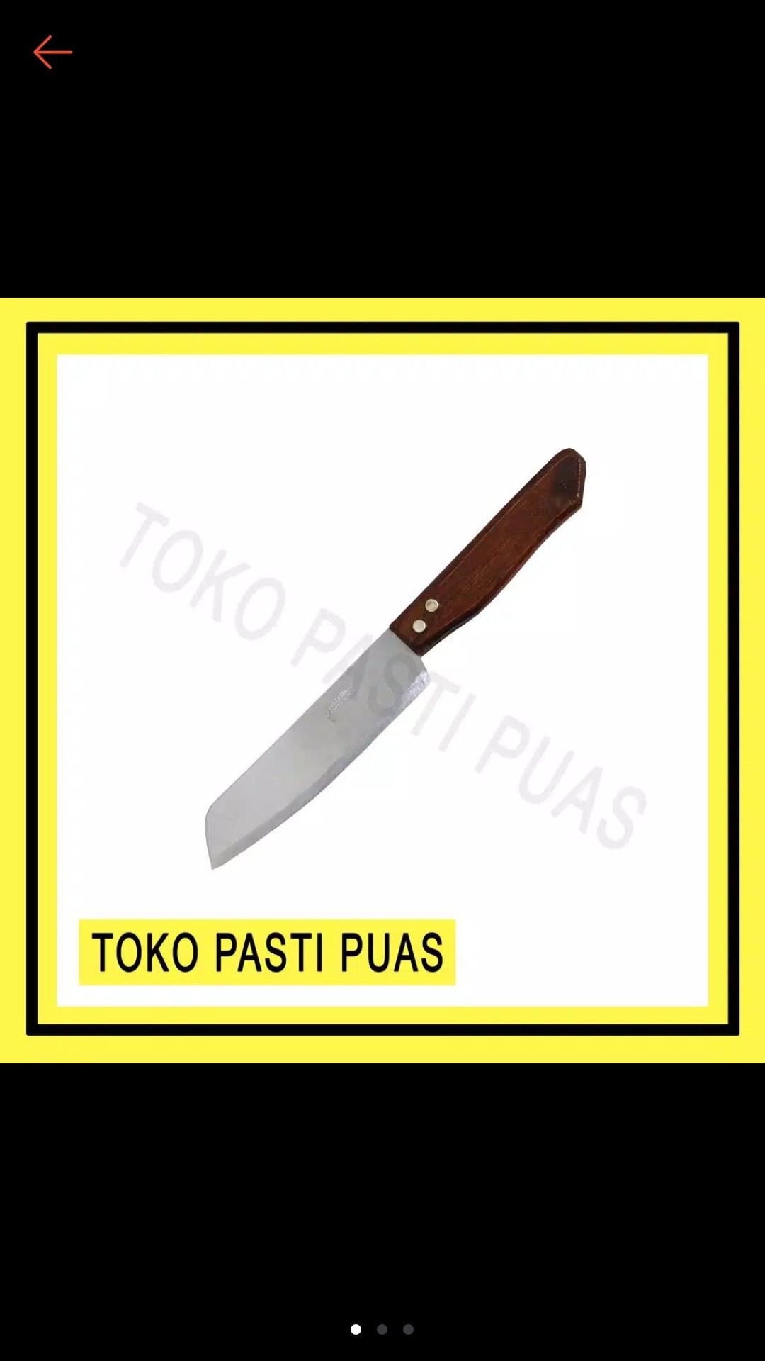 Pisau Dapur Ginzu Gagang Kayu Tidak Berkarat