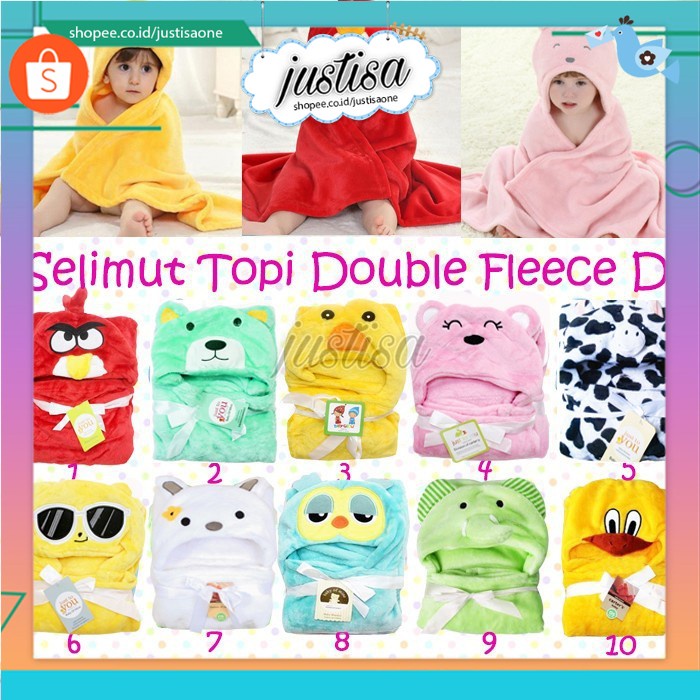 Promo !! SELIMUT BAYI CARTERS- SELIMUT BAYI KARAKTER TOPI