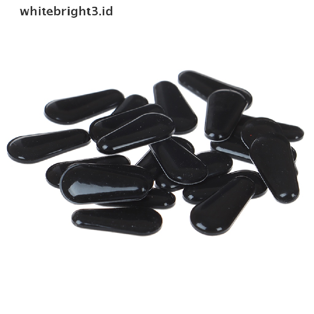 (whitebright3.id) 10 Pasang Bantalan Hidung Kacamata Bahan Silikon Anti Slip