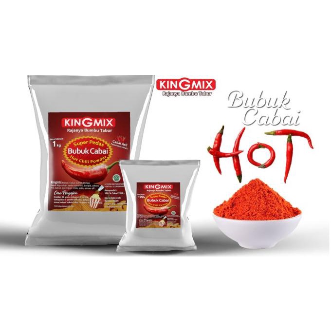 

Bubuk Cabai Super Pedas Kingmix 1 kg