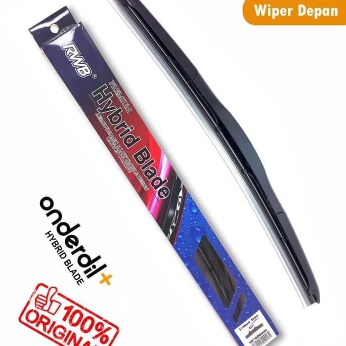 WIPER BLADE HYBRID PREMIUM MERK RWB UKURAN 16