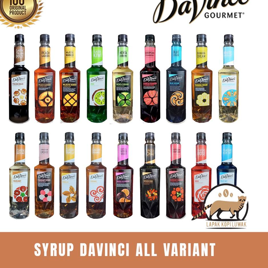 

Untung maksimal--Davinci syrup all Variant - Sirup Davinci Hazelnut, Vanilla, Caramel, Lychee, Menta Cubano