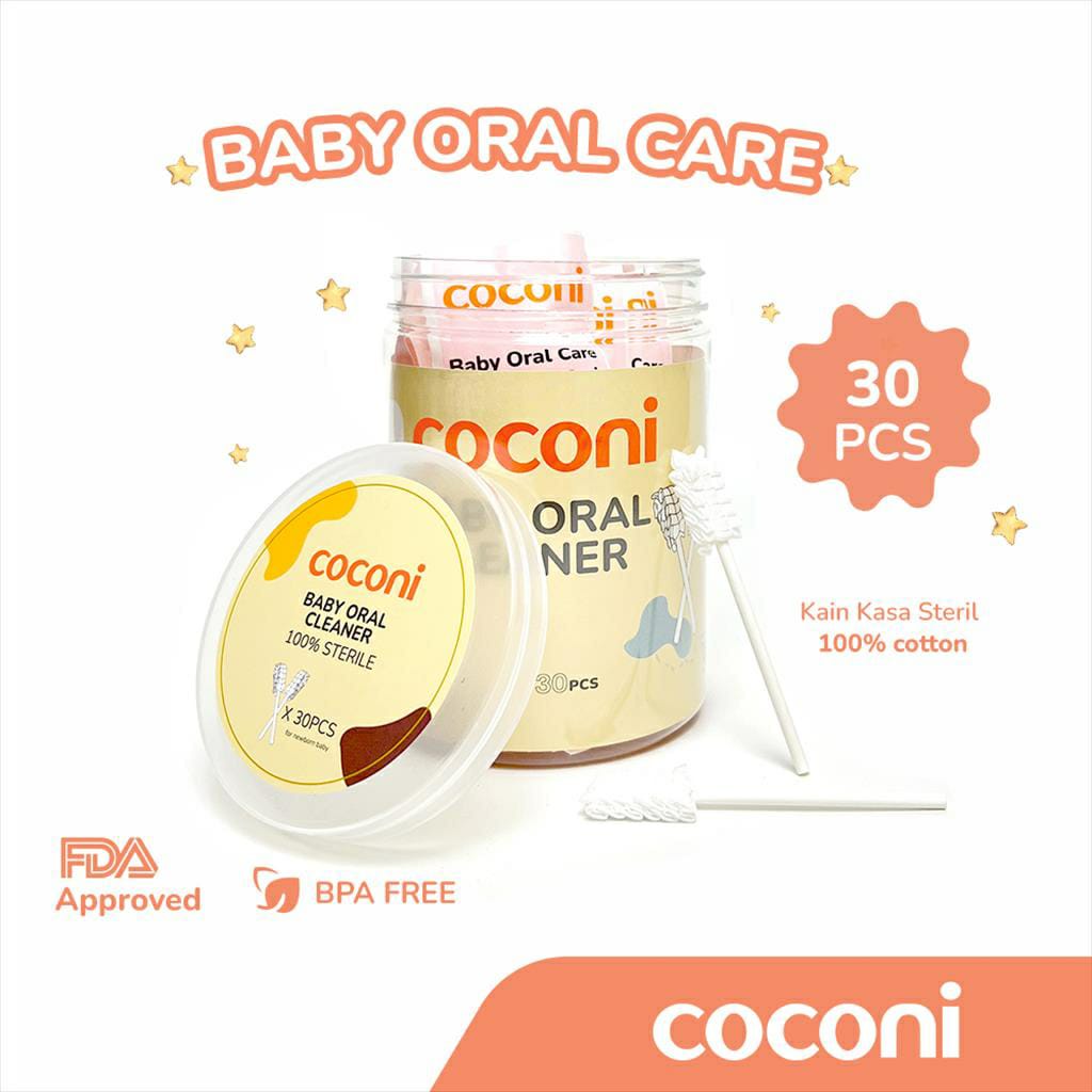 Coconi Baby Oral Cleaner 30pcs - Pembersih Mulut