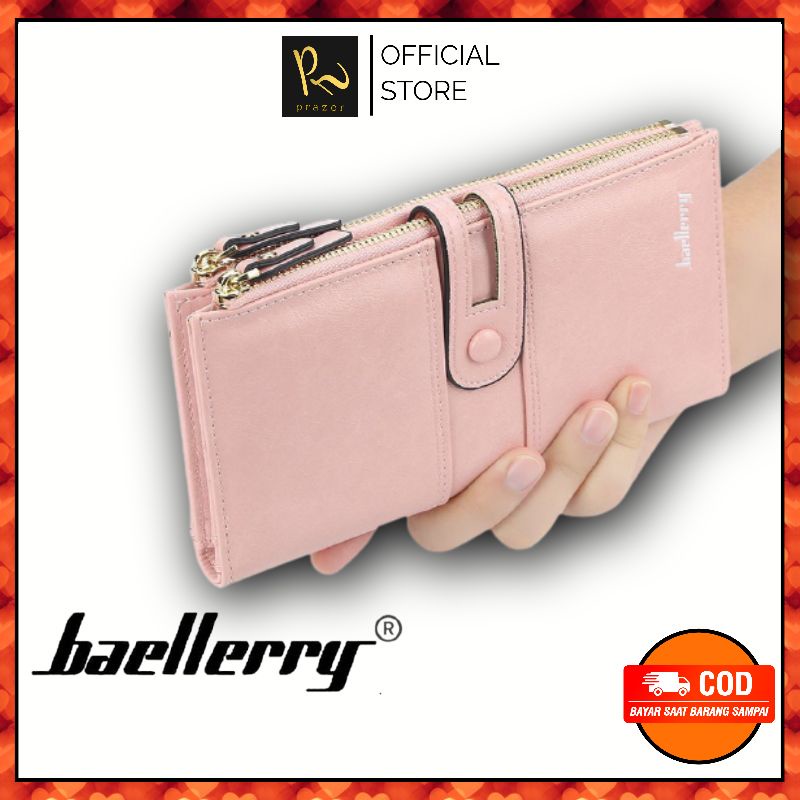 Dompet Panjang Kulit Lipat Pria Clutch Kulit Wallet Baellery