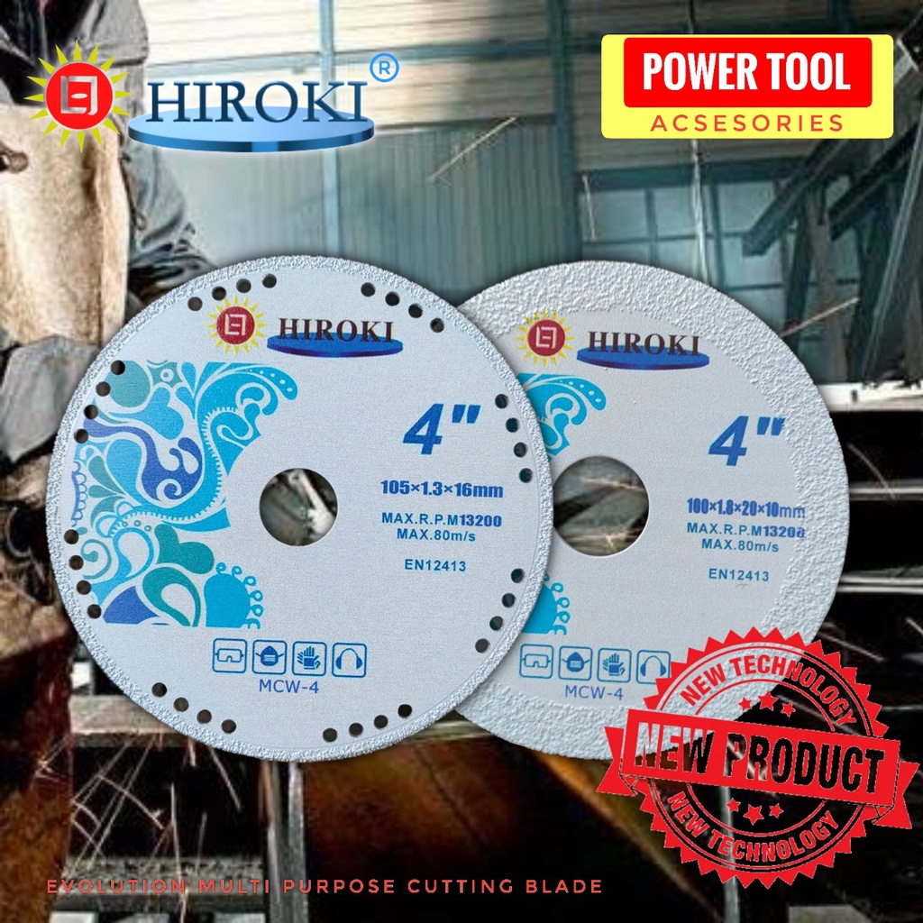 Evolution Blade MUlti Cutting Wheel Cirkle 4 Inch Original Hiroki Mata Pisau Potong Asah Poles Multi
