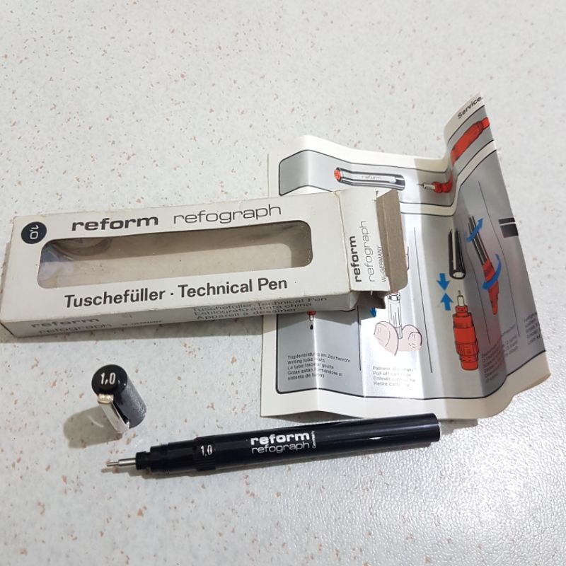 

Sejenis rotring staedtler technical pen pulpen gambar Reform 1.0 Jerman Barat NOS
