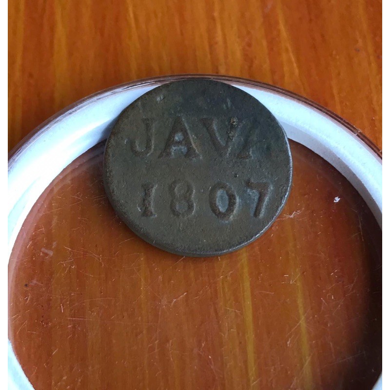 Koin Kuno VOC JAVA 1807 Langka