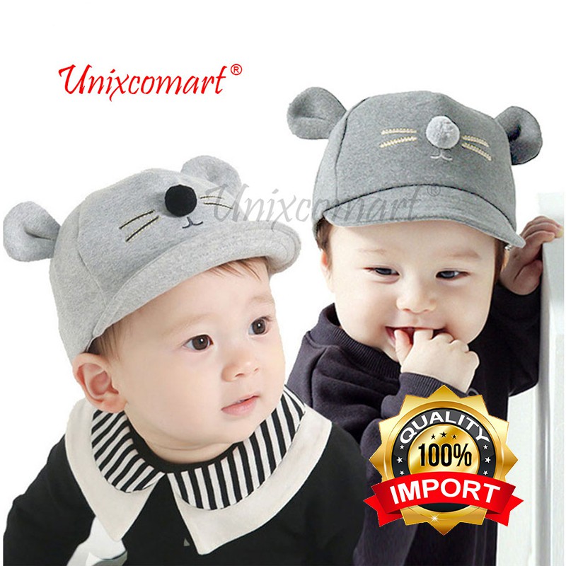 Topi Little Mouse 3D Bayi dan Anak