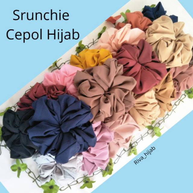 Cemol Hijab JUMBO Scrunchie Hijab Premium