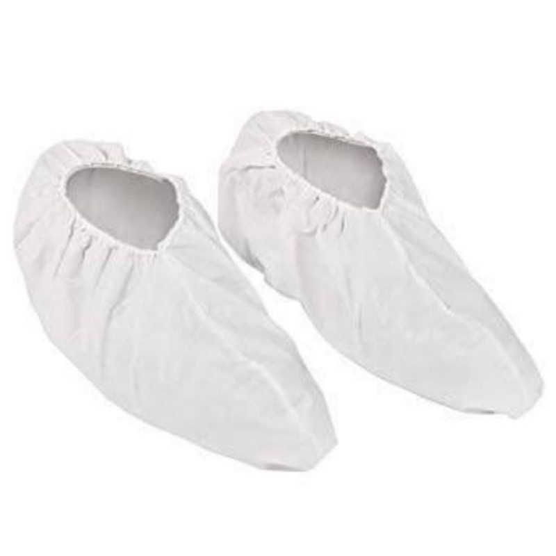 Disposable Shoe Shoes Cover Non Woven Spun Bond Spounbond Sepatu Medis Sekali Pakai PUTIH HIJAU BIRU-6