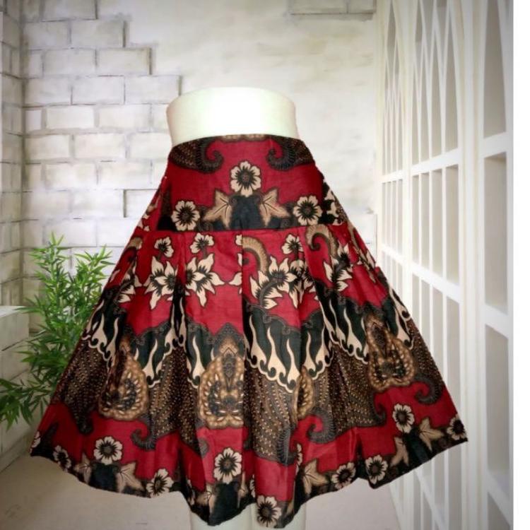 Paling Diminati Rok Batik Pendek / Rok Batik Wanita / Rok Pendek Batik Bahan Katun