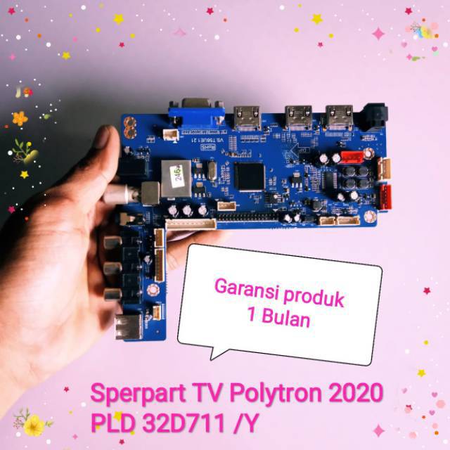 32D711 - MB - Mainboard - Motherboard -Modul - Mesin TV LED Polytron PLD 32D711 /Y - 32T711 - 32D711