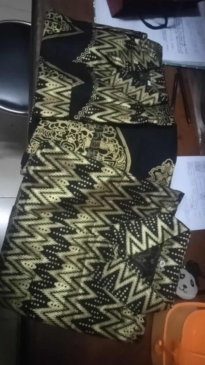 Baju Batik Couple Keluarga Motif Prada Wayang Bisa Pisah Batik Anak