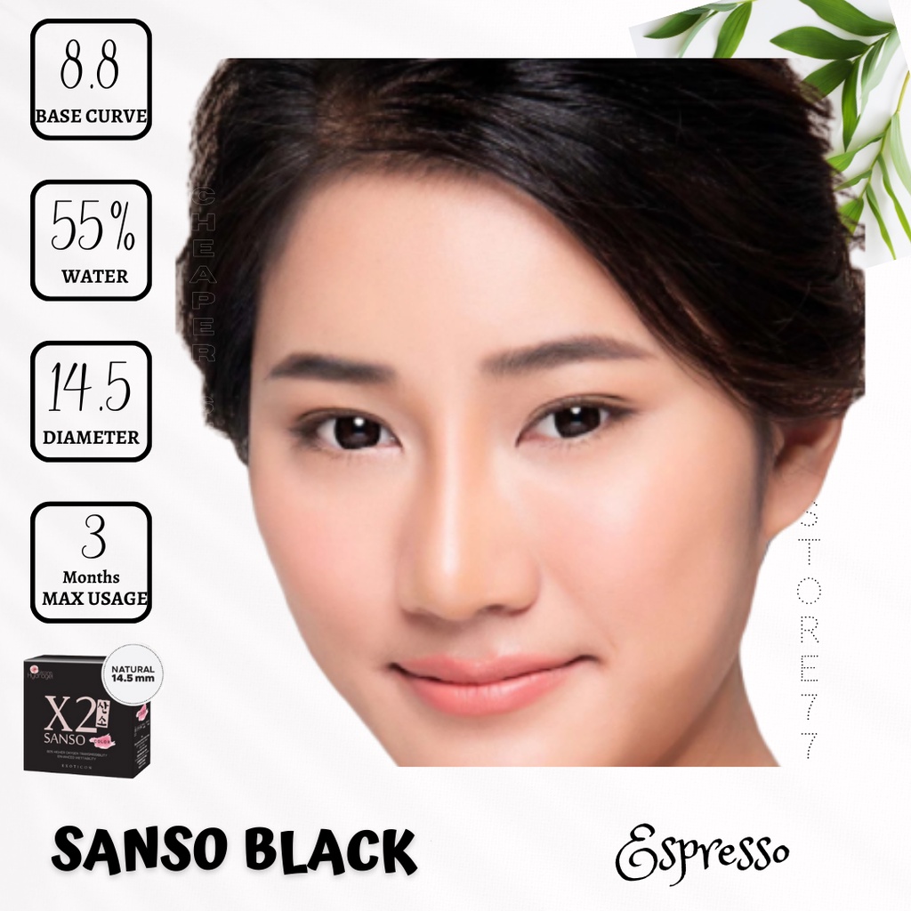 SOFTLENS SANSO BLACK MINUS 3.25 sd 6.00